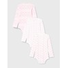 Care Baby Body Langarm aus 100% Baumwolle (3er Pack)