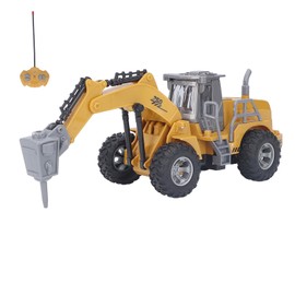 RC Excavator 1/30 Scale Simulation High Speed 4 Channels Construction Vehicle Toy for Kids Boys