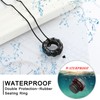 XSMZB Cremation Jewelry Wheel Tire Urn Necklace for Ashes of