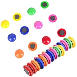 TIENO 120PCS Magnets for Whiteboard, Assorted Whiteboard Magnets Round Colored Magnets for Dry Erase Board Fridge Refrigerator Office Classroom