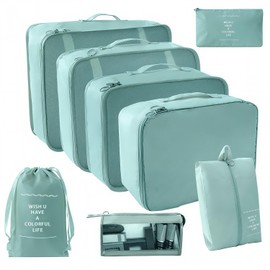 VIOPY 8PCS Organizadores de Viaje Impermeables para Maletas Cubos de Embalaje para Ropa, Zapatos, Cosméticos y Accesorios Bolsas de Almacenamiento de 