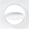 HVAC OV 6" Inch Plastic Straight or Flexible Pipe Flange