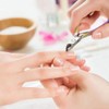 Stainless steel cuticle nipper and cuticle pusher for dead skin