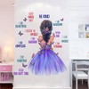 Purple Girl Wall Stickers, Inspirational Girl Home Decor Wall Decals