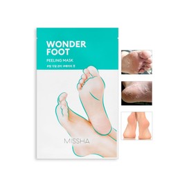 Missha Wonder Foot Mask for Callus Removal - for Soft and Delicate Feet - Callus Removal - Foot Care - Foot Scrub - Exfoliating Mask - Removes Effectively