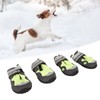 4Pcs Dog Booties Adjustable Slip Resistant Breathable Dog Boot with