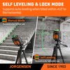 JORGENSEN 360° Laser Level with Tripod, 100 FT Rechargeable Self