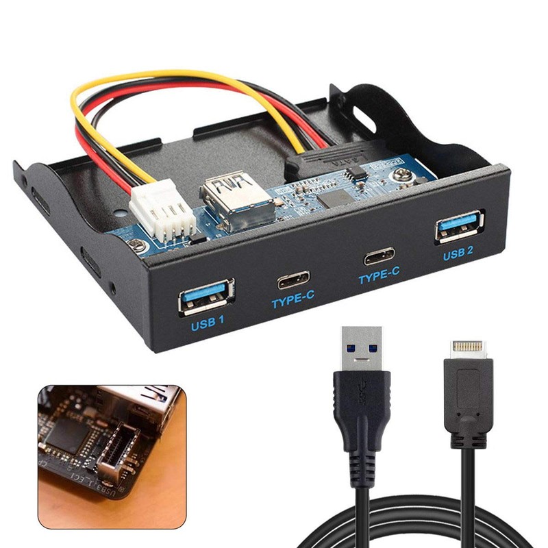 chenyang - Adaptador de expansión multiplicador de puertos USB C