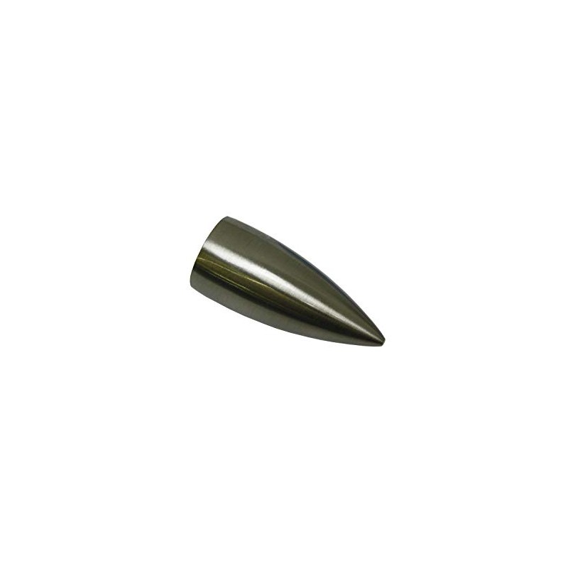 Gardinia End Pin Aluminium Stainless Steel Look Diameter 16 mm