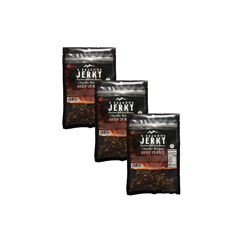 Carolina Reaper Ghost Pepper Beef Jerky - 3 Pack -