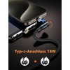 VAFOTON 9Pin Magnet Ladekabel (2Pack 2m+1m), 540 Grad USB Magnetisches
