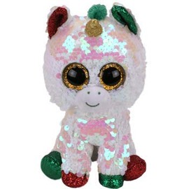 Ty 36765 Stardust Unicorn Flipp Large Xmas 19, Multicolored