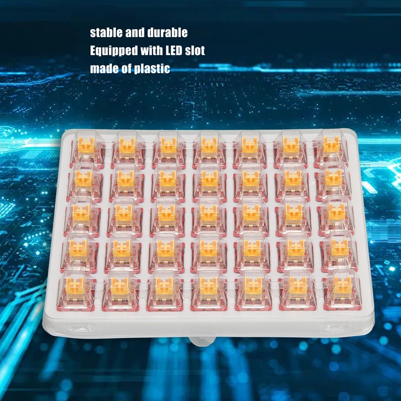 35 Pcs Mechanical Keyboard Switch Linear Dustproof Mute Long Service