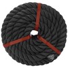 Aoneky 3/8 1/2 5/8 3/4 1 inch Black Twisted Rope