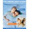 dennylife Cooling Comforter Twin Size, Double-Sided Cool Touch Cooling Blanket