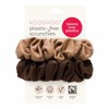 Kooshoo Plastic-Free Scrunchies - Macchiato Brown, 2 Pack