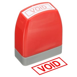 PATIKIL Void Notice Stamp Self Inking, Red Ink Office Pre Inked Message Stamp for Business, Red