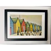 Greetingles Lowry-Style Framed Print. Beautiful Black Ash Frame (Lowry, LS