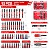 Geinxurn 92Pieces Impact Screwdriver Bits Set, Magnetic S2 Steel 1”/2”