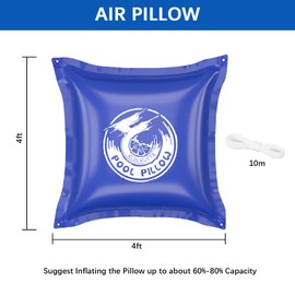 Pool Pillows for Above Ground Pools, 4 X 8 FT Pool Cover Air Pillows Closing Winter Kit, Cold Resistant Winterizing Float Pillow for Swimming Pools
