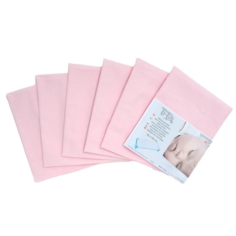 Ti TIN, Set of 6 Fitted Sheets for cots Made