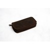 Full Leather Fly Fishing Wallet Lambs Wool Lined