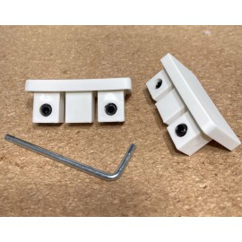 IKEA Set Of 2 End Caps - Ikea VIDGA Triple Curtain Panel Track - Sliding Drapery Rail