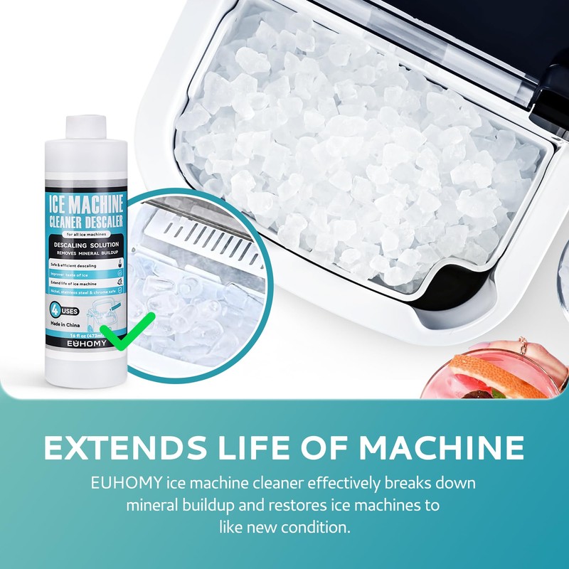 EUHOMY Ice Machine Cleaner Descaler, 32 Fl OZ Ice Maker
