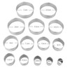 14PCS Round Stainless Steel Open Cutter Round Molds for Mousse