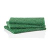 Minky Extra Strong Scouring Pads, Polyester, Green, 13.5 x 4