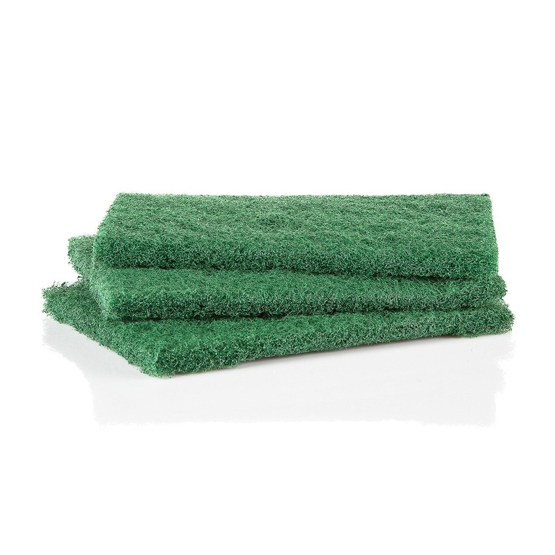 Minky Extra Strong Scouring Pads, Polyester, Green, 13.5 x 4