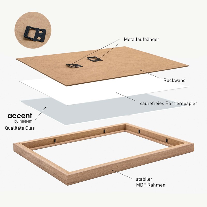 accent by nielsen 21 x 29.7 cm (A4) Wooden Oak