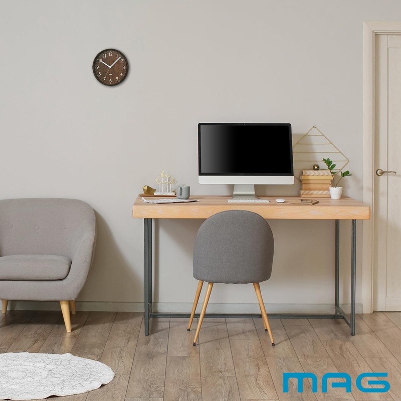 MAG W-742 BR-Z Noah Precision Small Wall Clock Analog Stylish