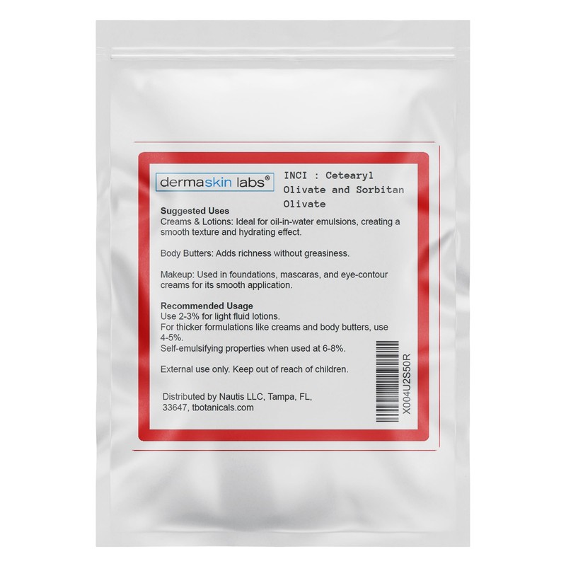 Olive 1000 Emulsifier, Cetearyl Olivate, Sorbitan Olivate 1000 Plant-Based Emulsifier