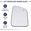 Left Driver Side Mirror Glass w/Power Heated & Blind Spot