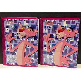 Primavera Lot 2 Pink Panther school Composition Notebooks Cuadernos 100 Pgs Each Stickers
