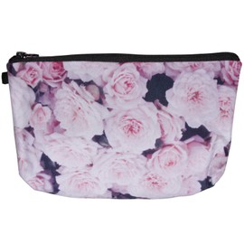 Scarlet Health Beauty Cosmetic Bag for Handbag and Travel Toiletry Bag Small Compact Makeup Bag for Make-Up etc., Roses