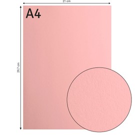Florence Cardstock Smooth - Coloured Card Making Supplies A4 - Pink - 10 Sheets - Coloured Paper for Scrapbooking, Card Making, Die Cutting and Paper Crafts - 216 GSM - Rose