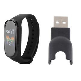 M5 Waterproof Smart Bracelet Touch Screen Step Counting Sports Band Watch Black