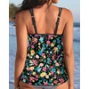 Womens Flowy Tankini Tops Only - Modest Bathing Suit Loose