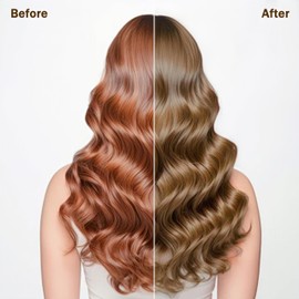 Fedulili Light Brown Hair Dye Shampoo for Color Treated, 3-in-1 Long Lasting, Gray Hair Coverage for Women and Men, 500 milliliters