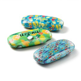 FEFI - Sturdy hard case "Aloha" glasses case with cleaning cloth, Palms