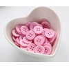 GANSSIA 5/8" (15mm) Sewing Flatback Buttons Pink Color Buttons for