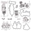 Hying Valentines Gnomes Clear Stamps and Dies for Card Making,