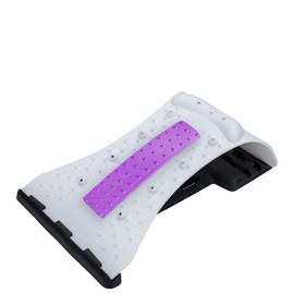 Home lumbar spine cervical support neck traction device - Colour: purple white, style: english