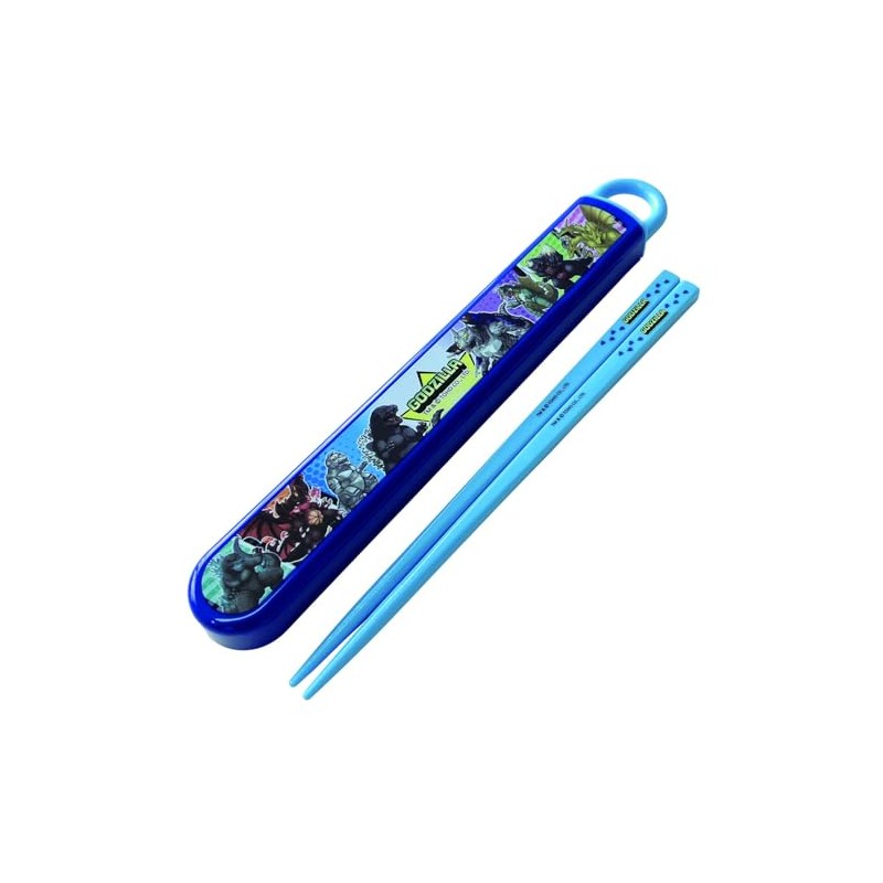 TOHO Godzilla Slide Chopsticks & Chopsticks Case Set
