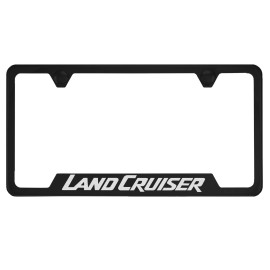 MVP Black License Plate Frame For Land Cruiser