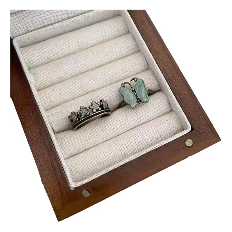 Frenflu Women's Ring, 2-piece Set, Fashion Ring, Silver Ring, One