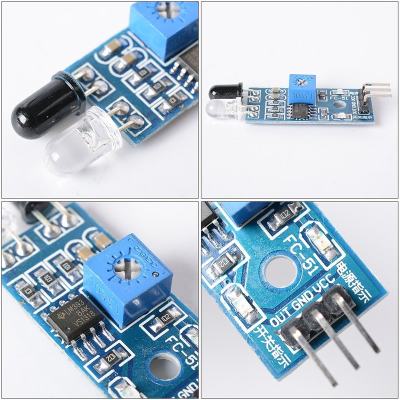 DollaTek Obstacle Avoidance Sensor Module Infrared Reflection Photoelectric