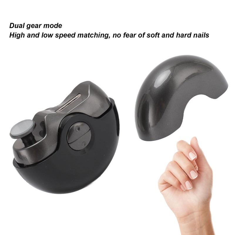 2 in 1 Electric Automatic Nail Clipper 2 Speeds USB